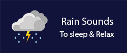 Rain Sounds for Sleep - Thunderstorm sounds
