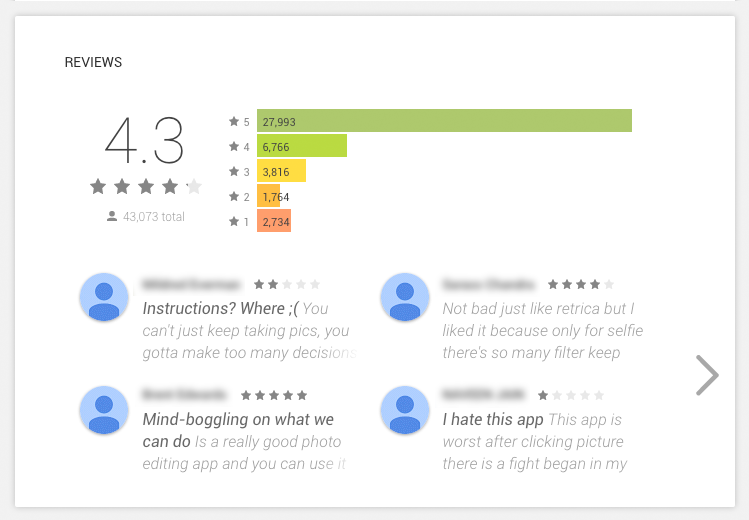 Get app reviews