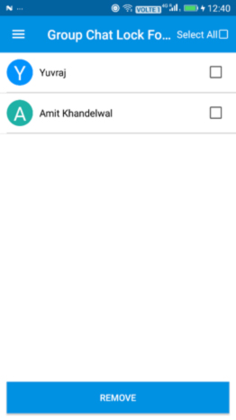 Group Chat Locker for Whats Chat App