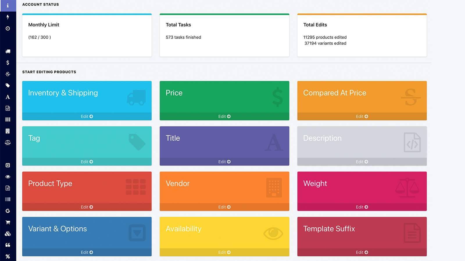 Bulk Product Edit CSV Import