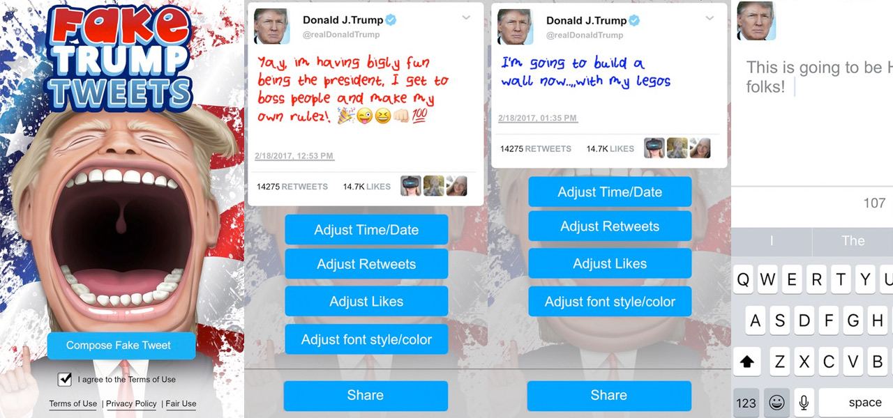 Fake Trump Tweets