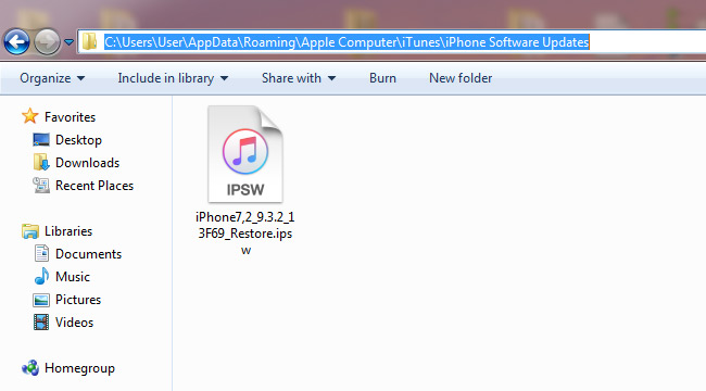 IPSW files via Web Site Download iOS Firmware