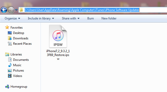 IPSW files via Web Site Download iOS Firmware