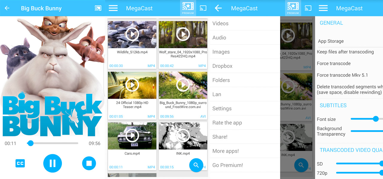 MegaCast - Chromecast player