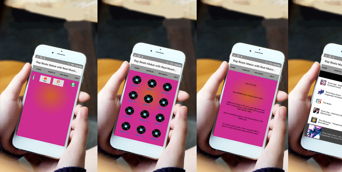 Rap Beats Maker with Real Music Recording
