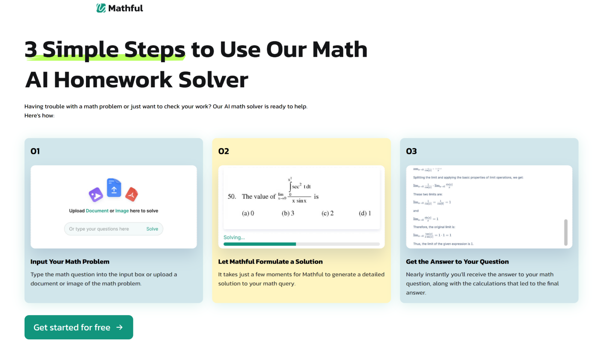 Simplifying Math Problem Solving