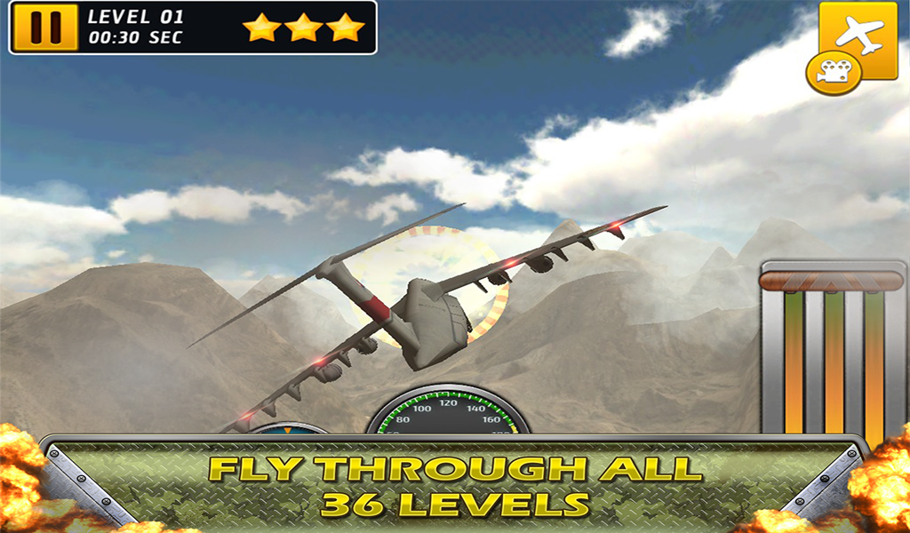 Airplane Crash Land flying Sim