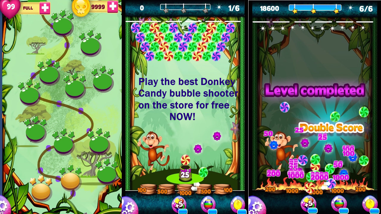 Candy Donkey Bubble Shooter