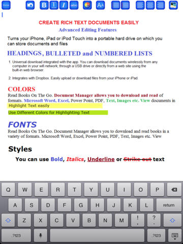 Document Maker – Create & Edit Rich Text Docs and Generate PDF