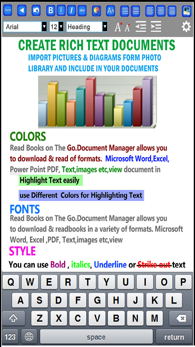 Document Writer – Word Processor and Reader for Microsoft Office