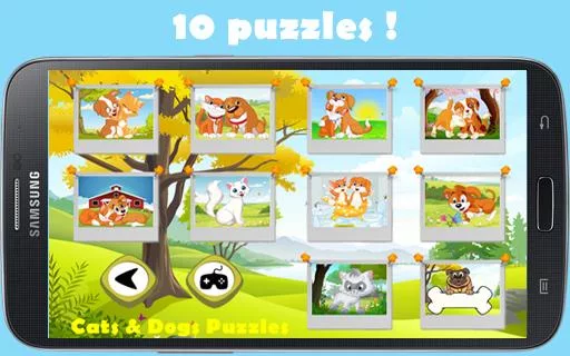Dogs and cats Puzzles for kids