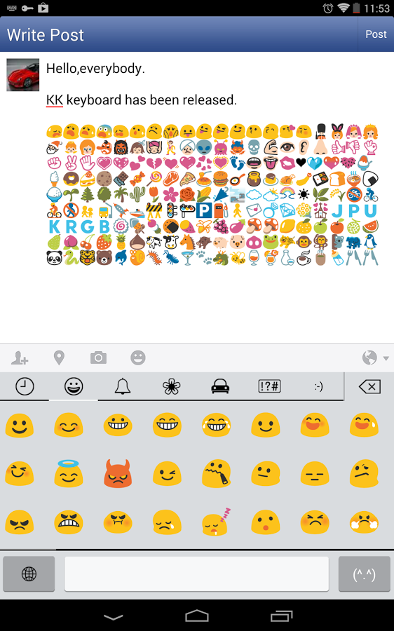 Emoji Keyboard – Emoticons(KK)