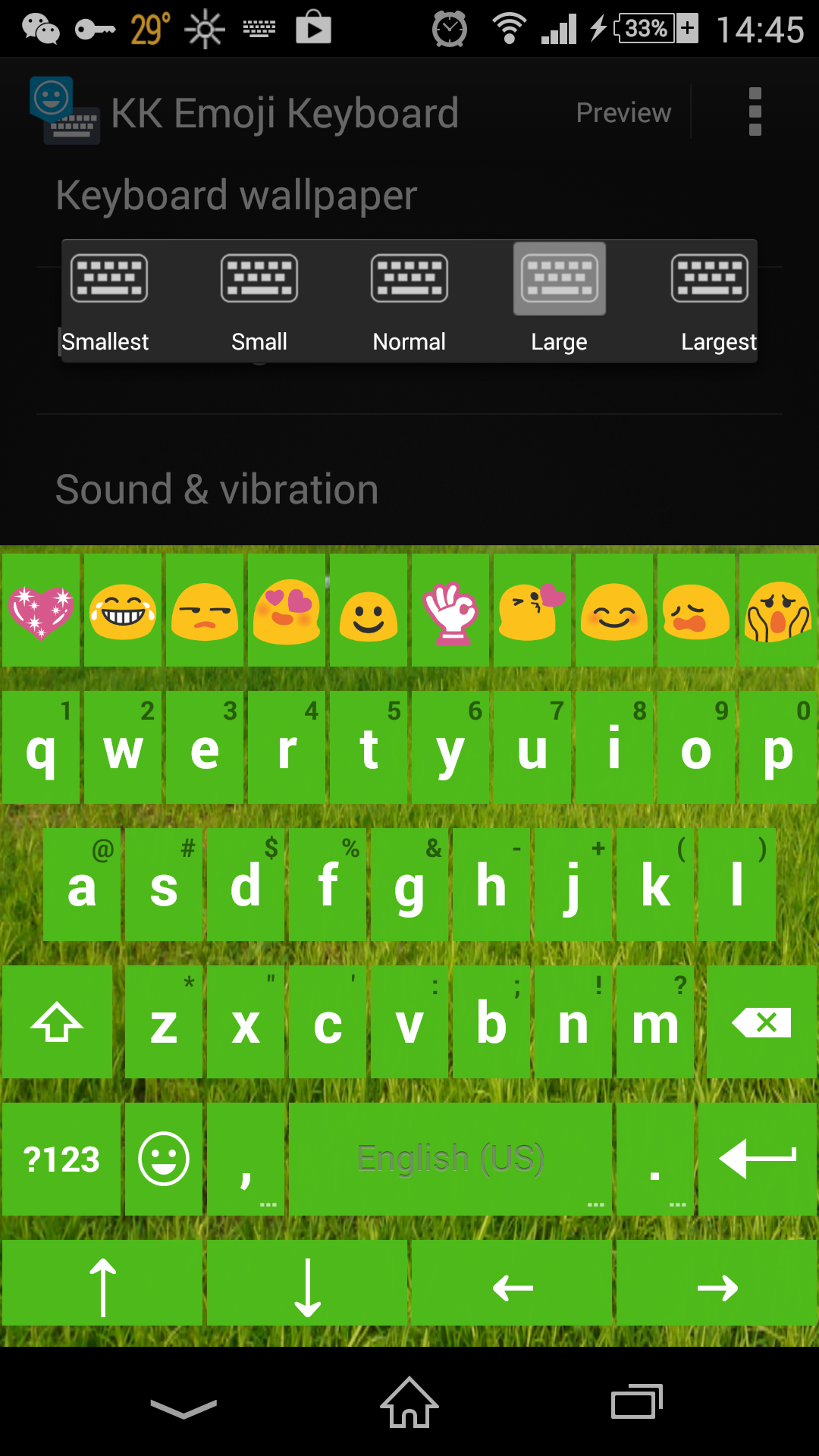 Emoji keyboard