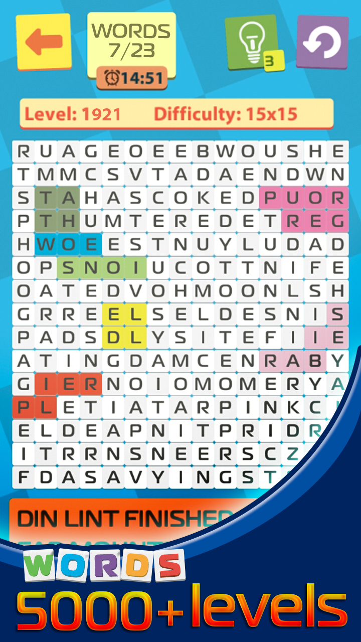 Find the words from the letter