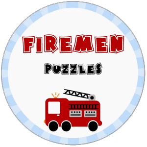 Firemen puzzles for kids