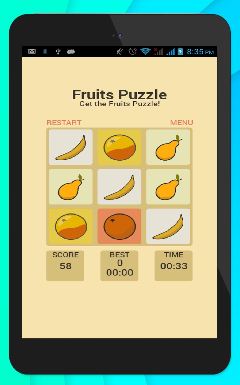 Fruits Puzzle by SA Apps
