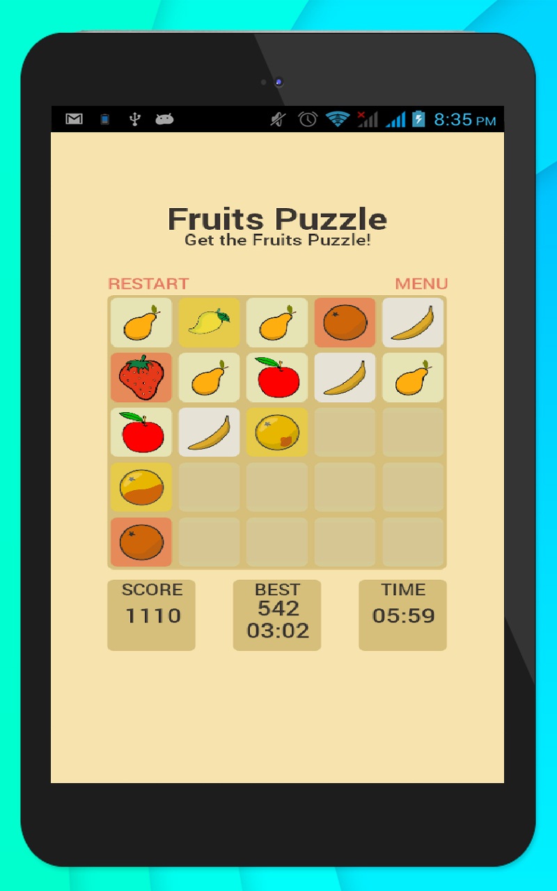 Fruits Puzzle by SA Apps