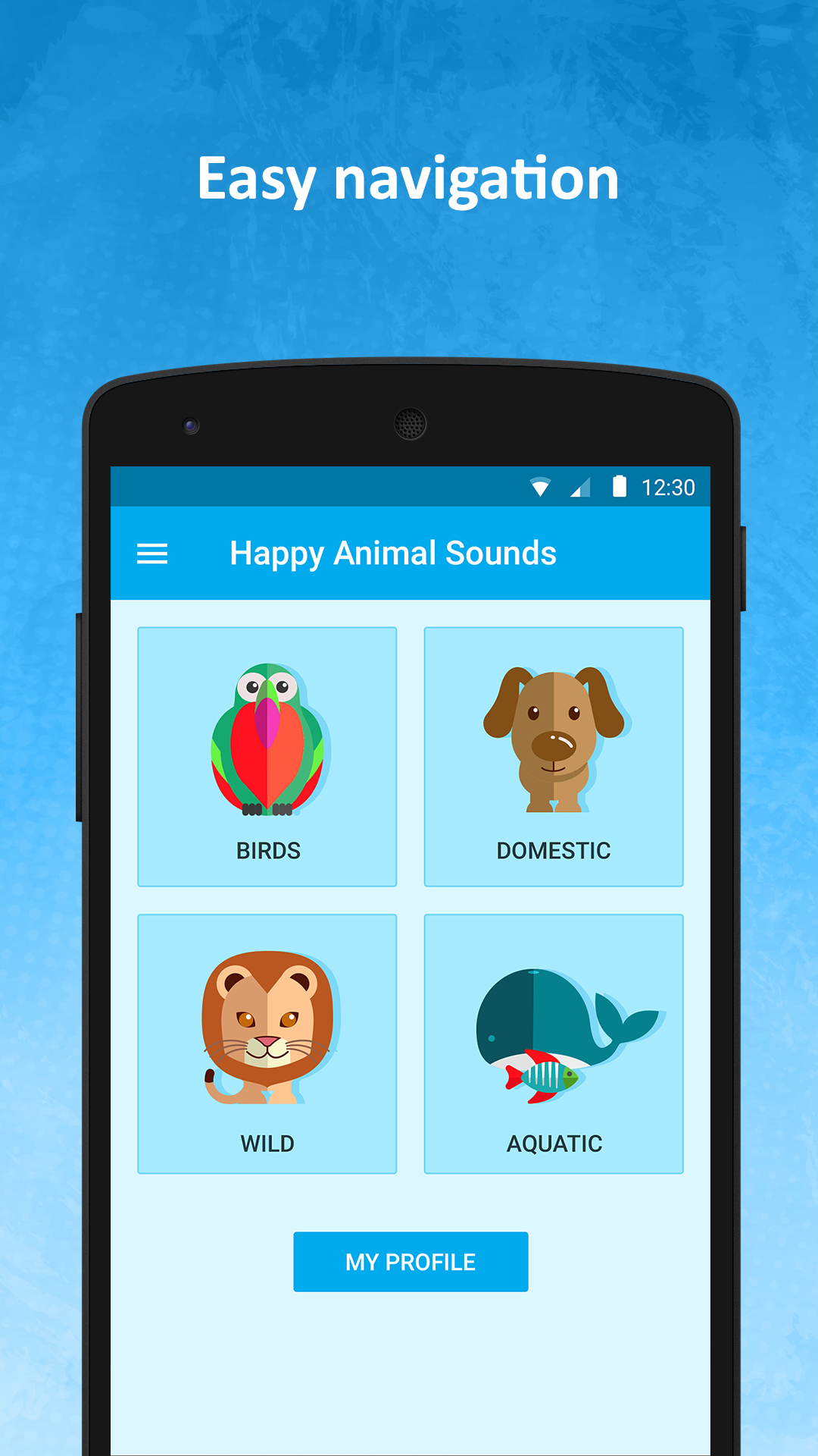 Happy animal sounds