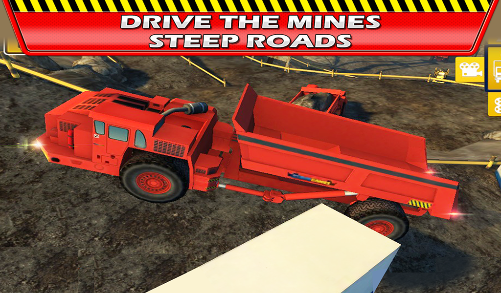 Hard Mining Truck Drive & Park