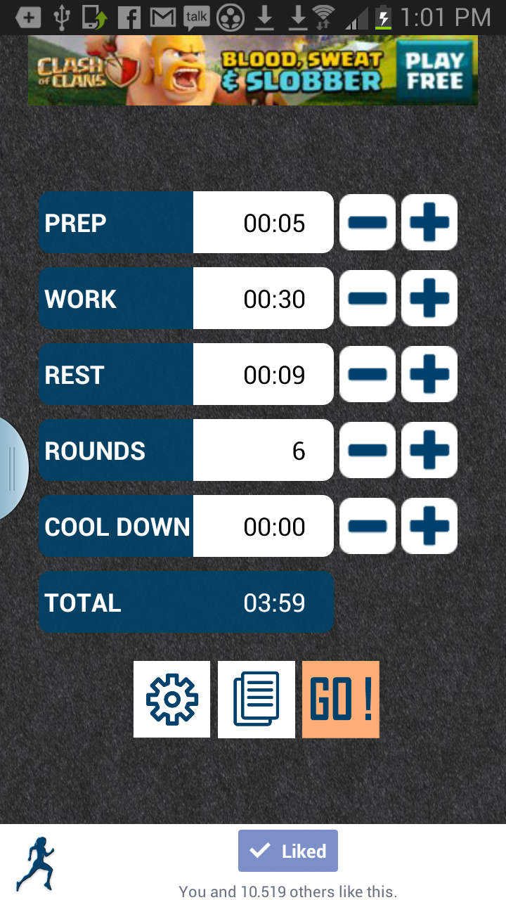 HIIT Interval Training Timer