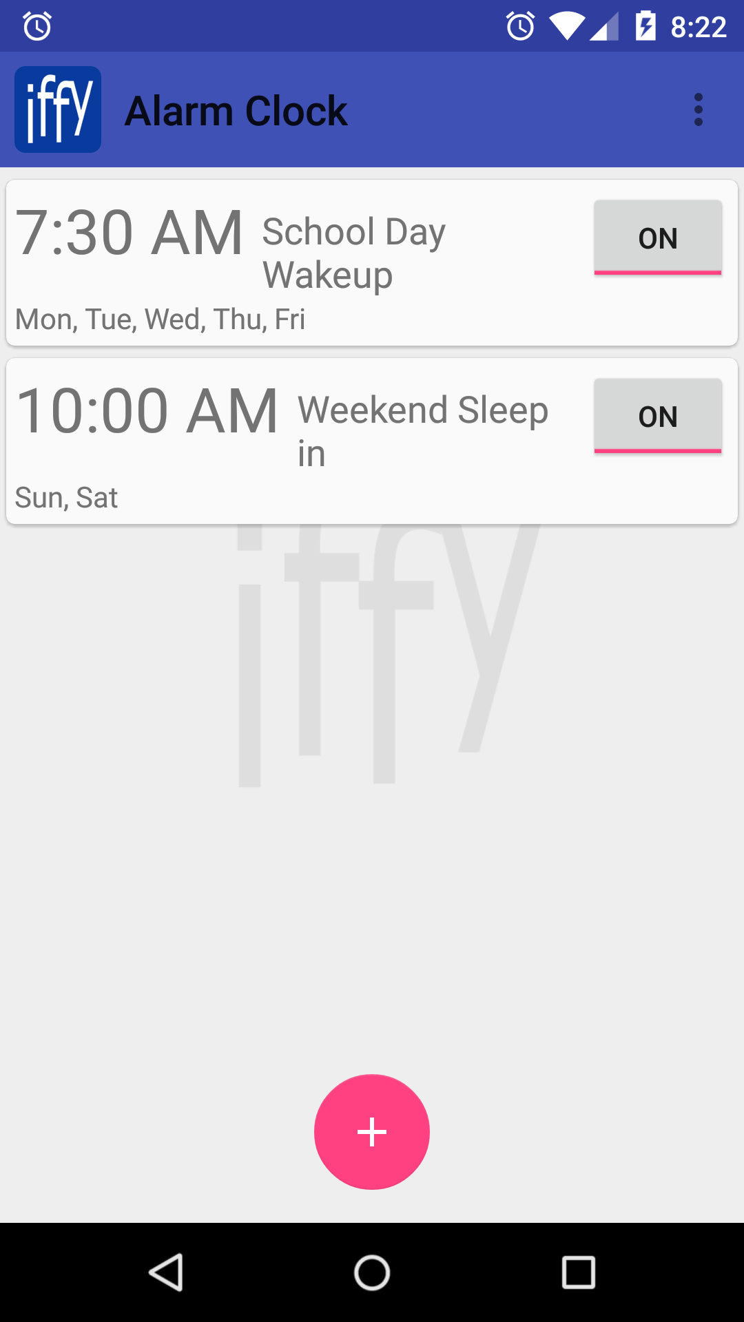 IFFY Conditional Alarm Clock