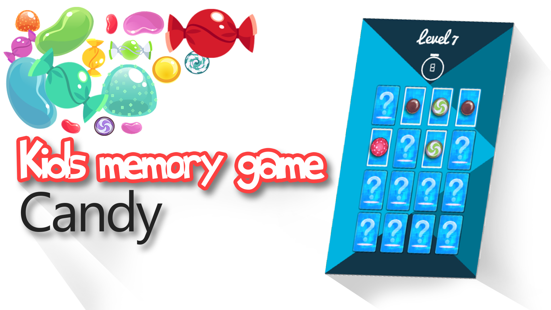 Kids memory game Candy