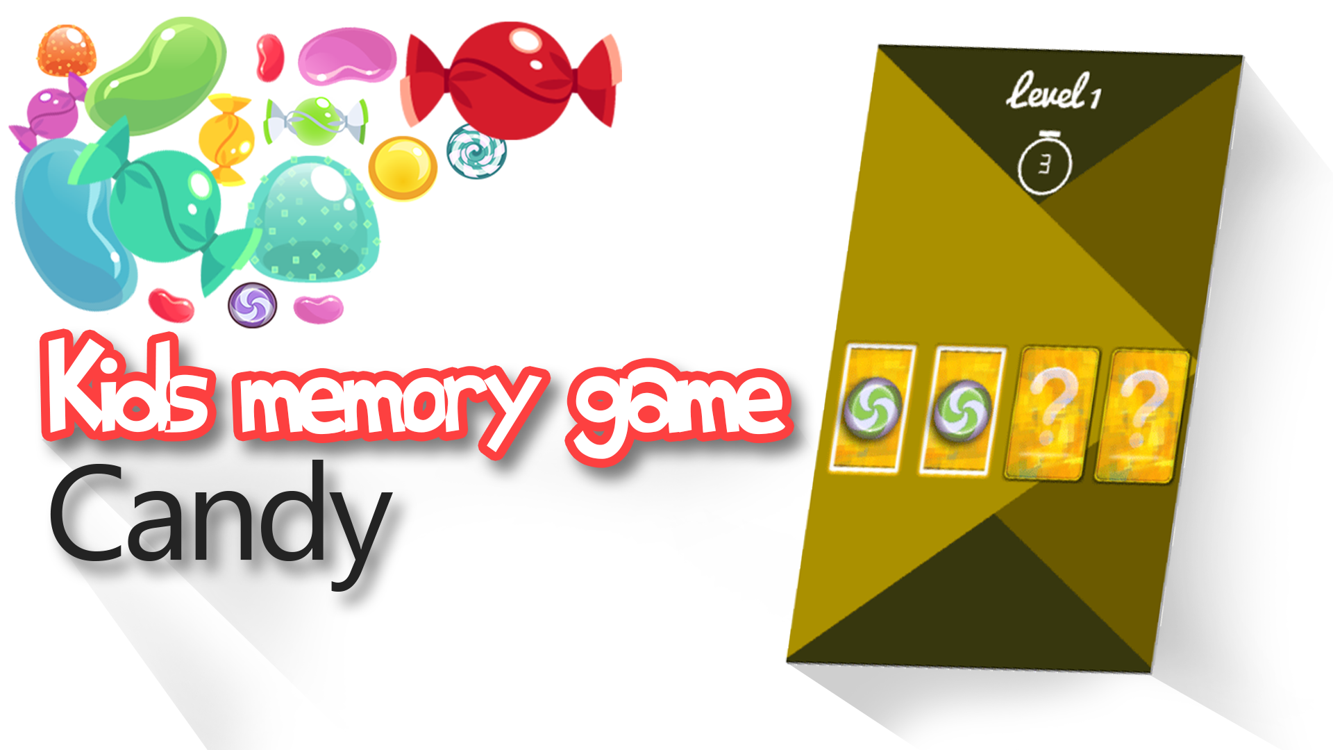 Kids memory game Candy