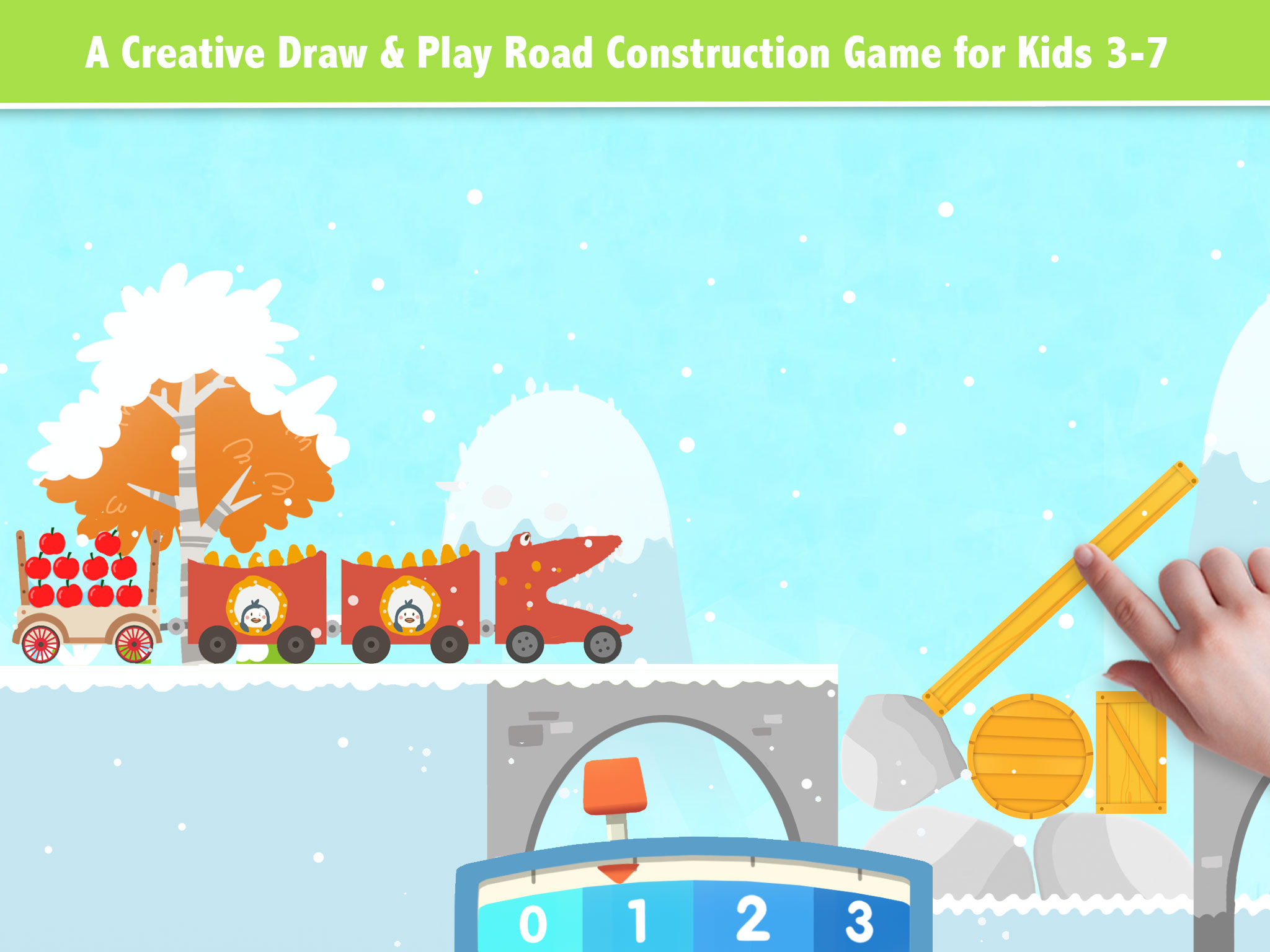 Labo Train - A creative draw & play road construction game for kids 3-7