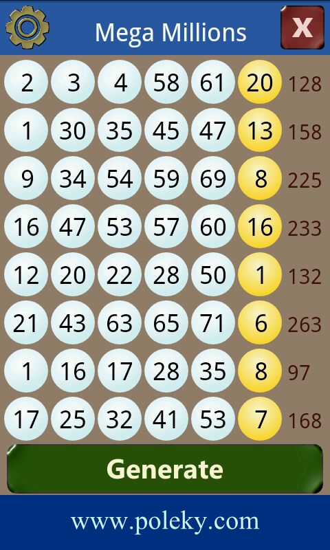 superlotto number generator