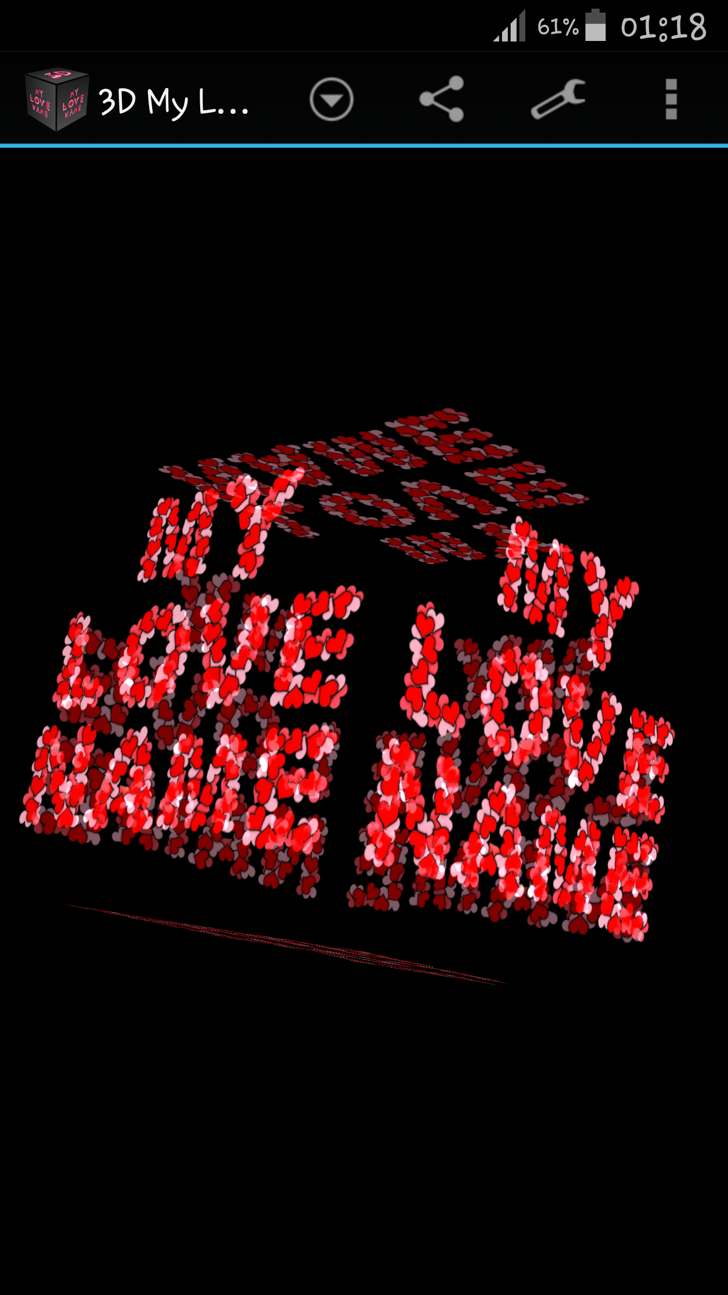 My Name with Love Letters LWP