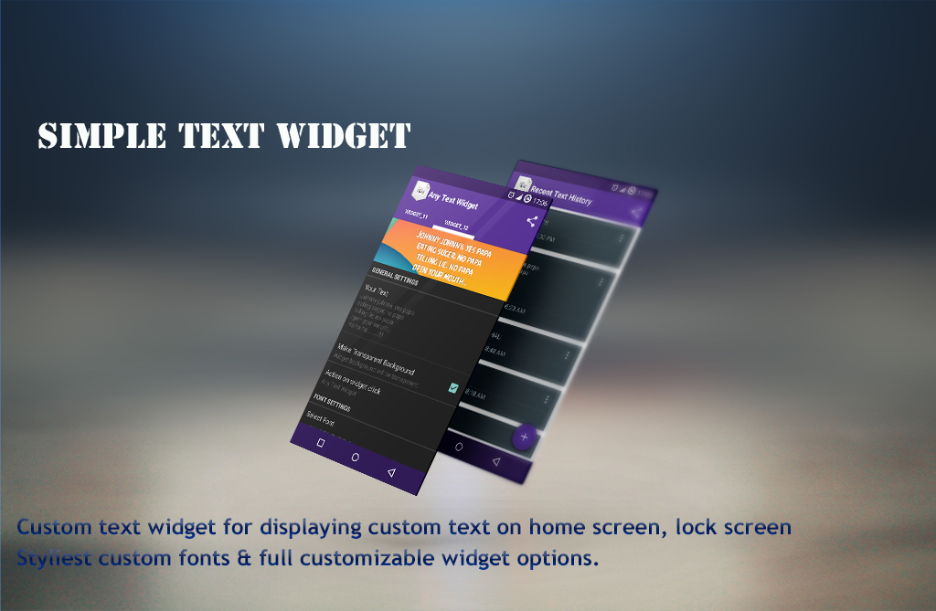 Simple Text Widget