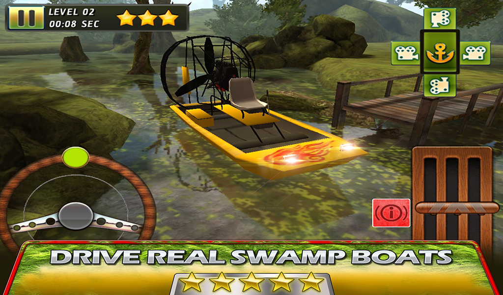 Swamp Boat Parking – 3D Racer
