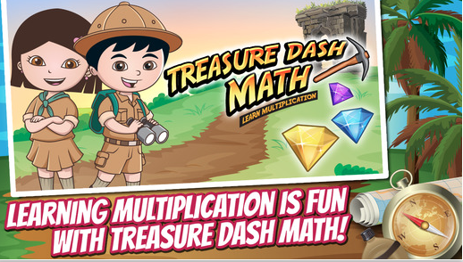 Treasure Dash Math: Learning Multiplication