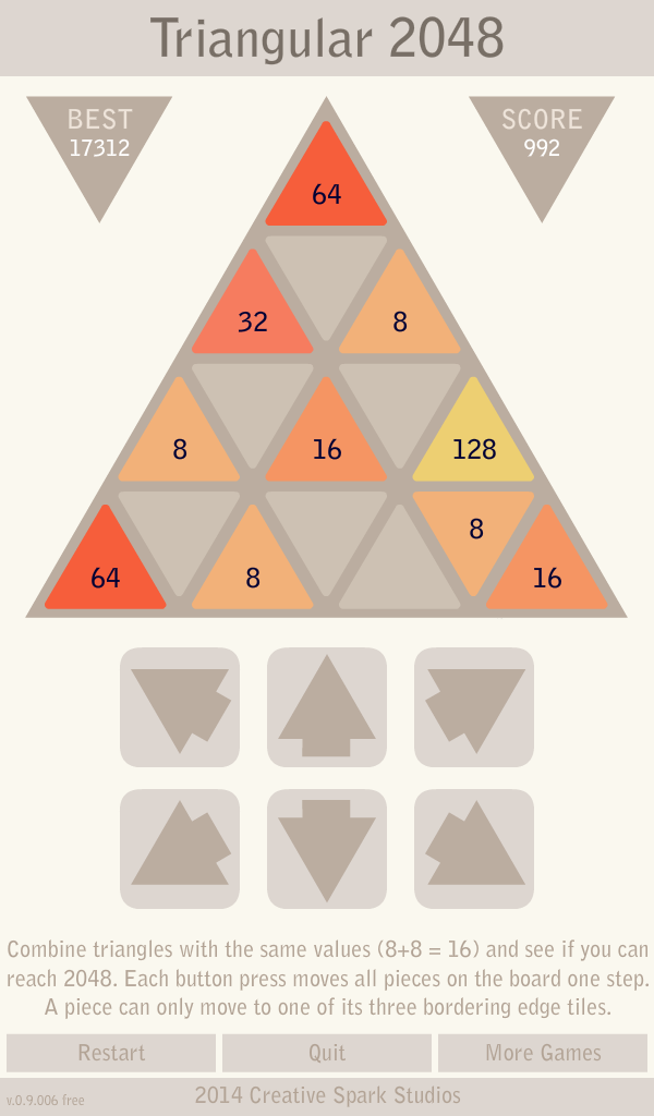 Triangular 2048 – Free