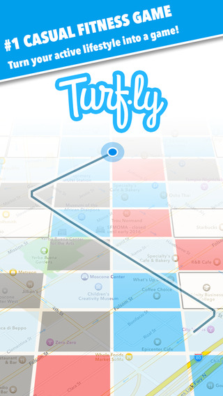 Turfly – the walking + running territory game