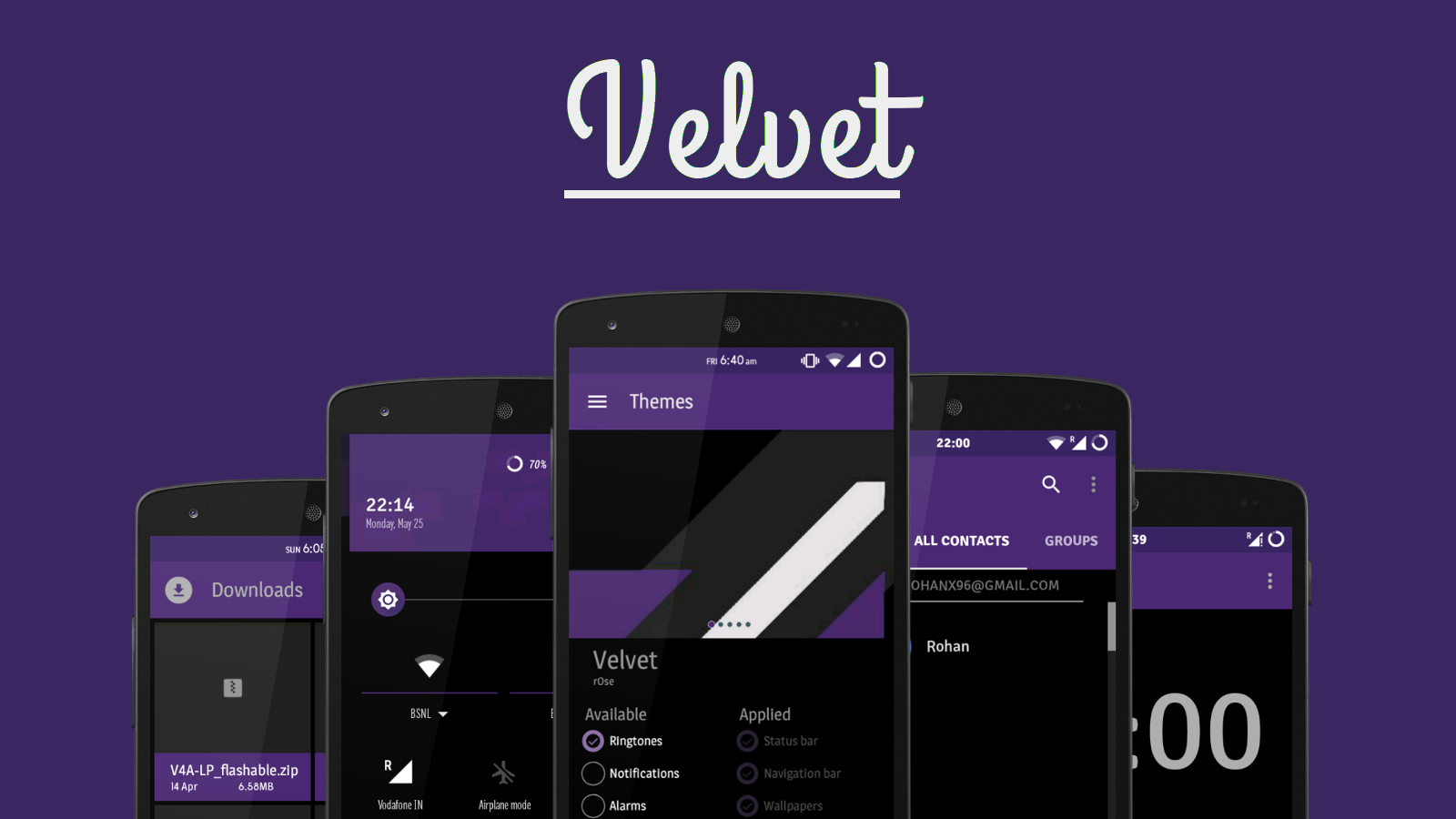 Velvet – Dark CM12.x Theme