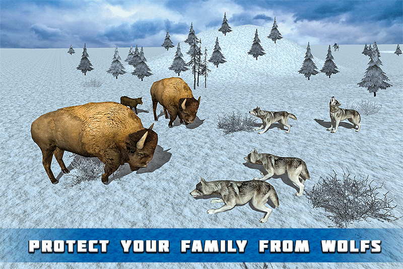 Angry Snow Bison Simulator 3D