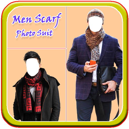 Men Scarf Photo Suit New