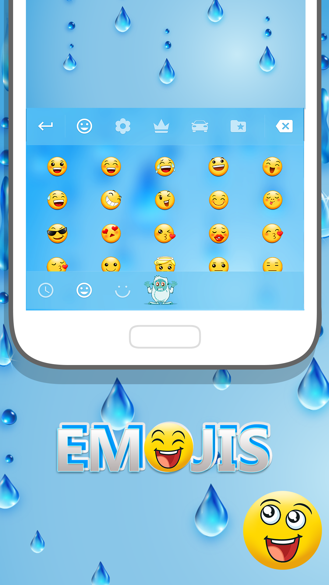 Water Theme for Emoji Keyboard