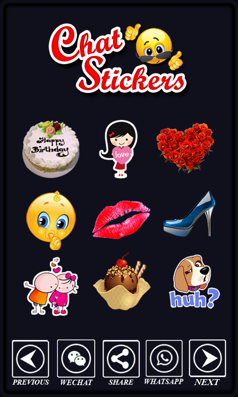 Chat Sticker Emoticons