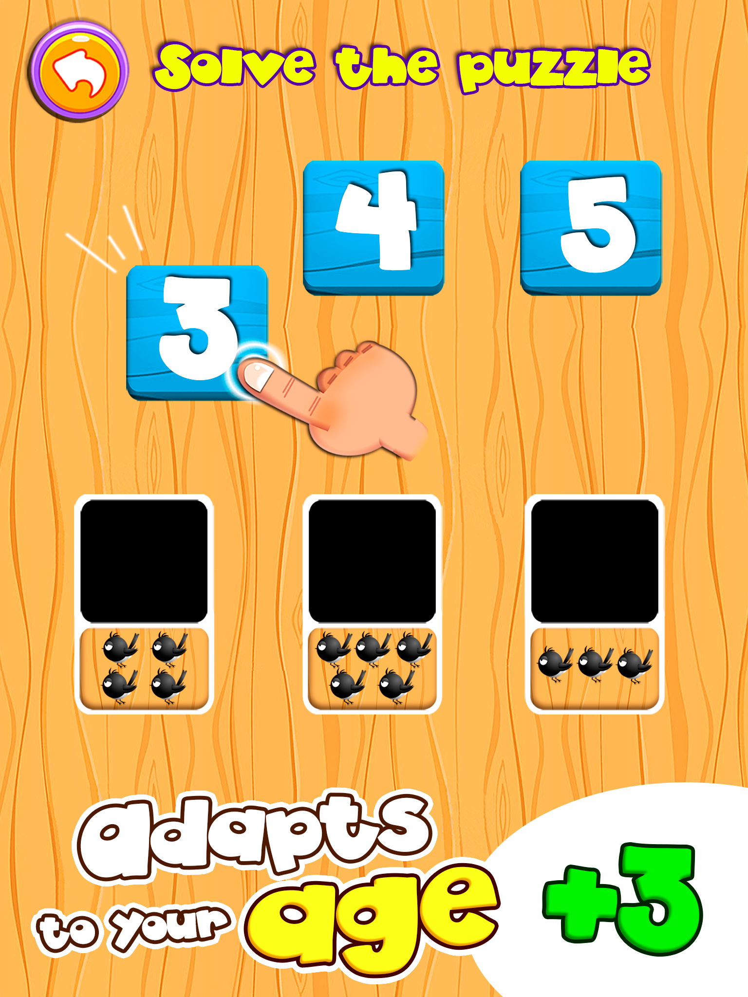Dino Tim: Math learning,  numbers, shapes and colors
