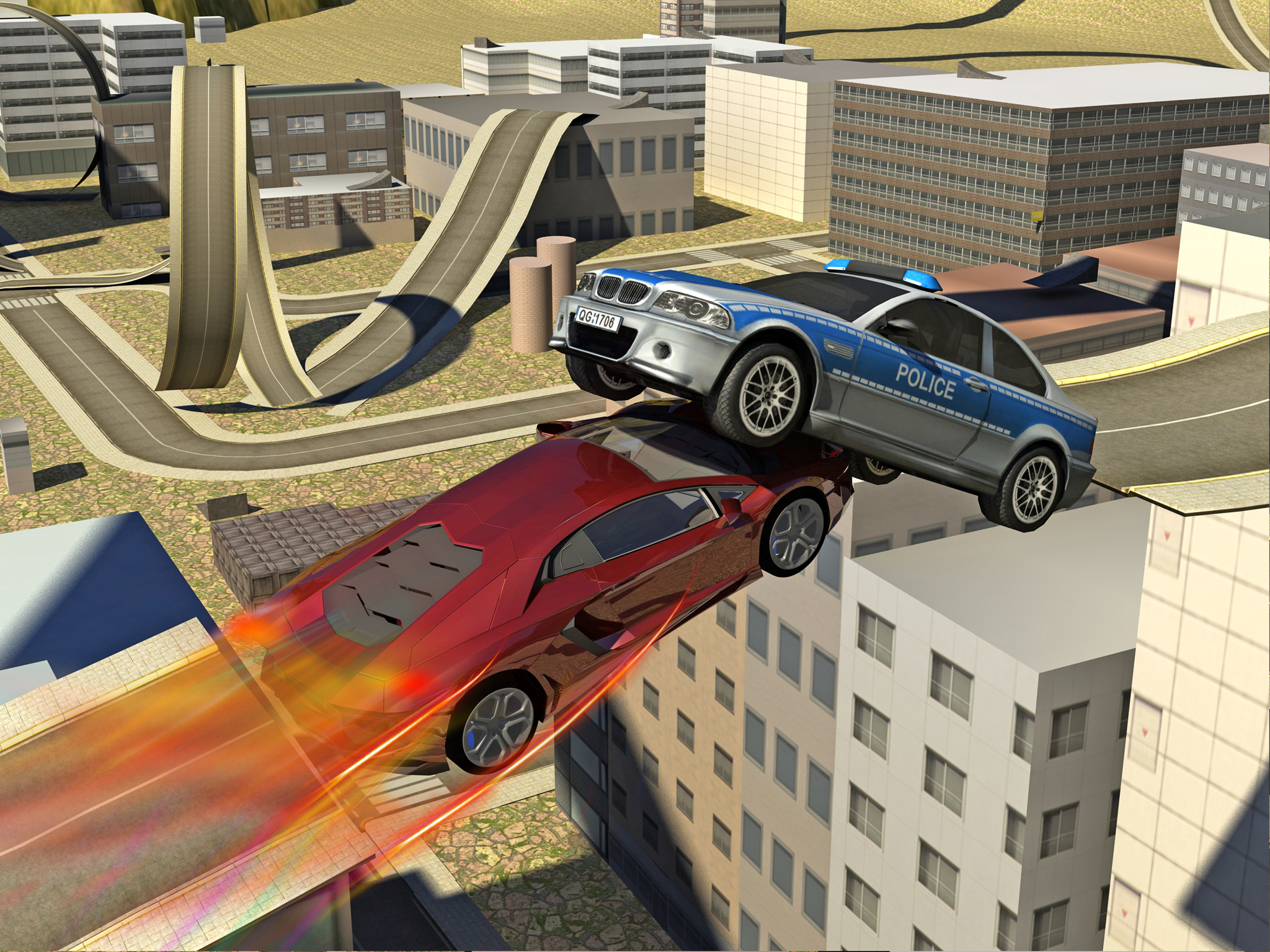 extreme car stunt city Driving