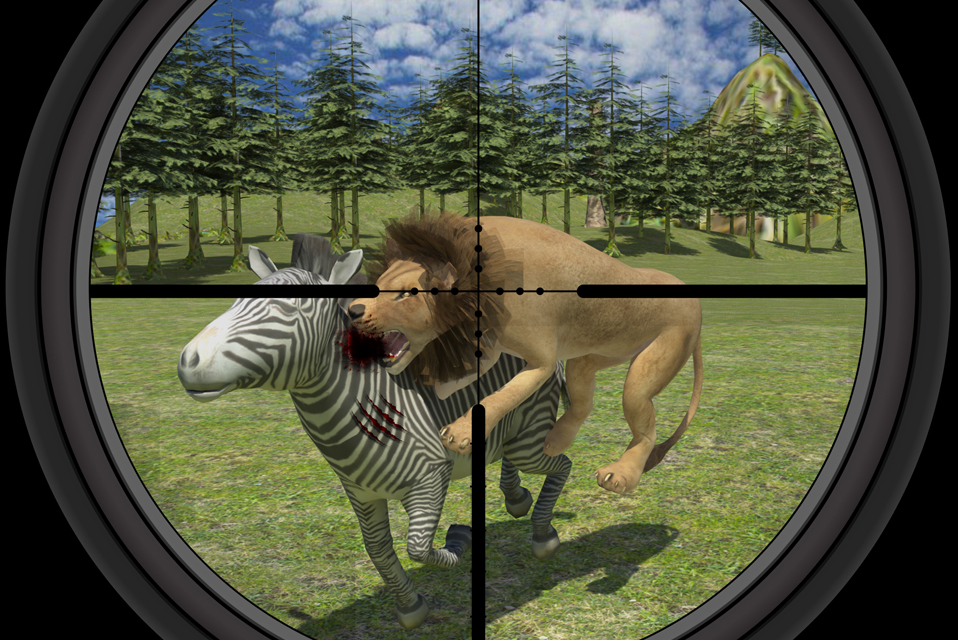Extreme wild lion hunting 3D
