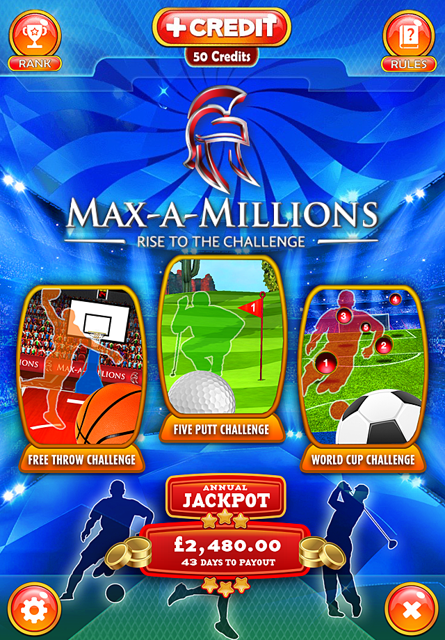 Max-a-Millions Sports Challenge App