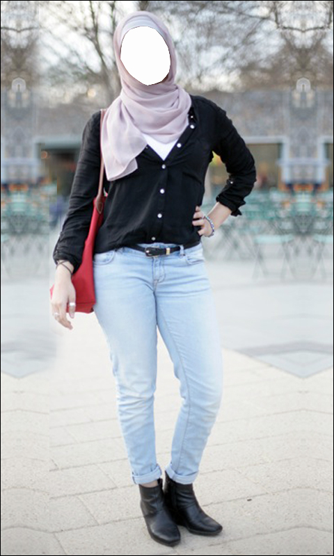 Hijab Girl Jeans Photo Suit New