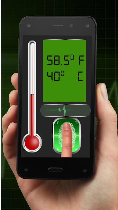 body temperature scanner prank