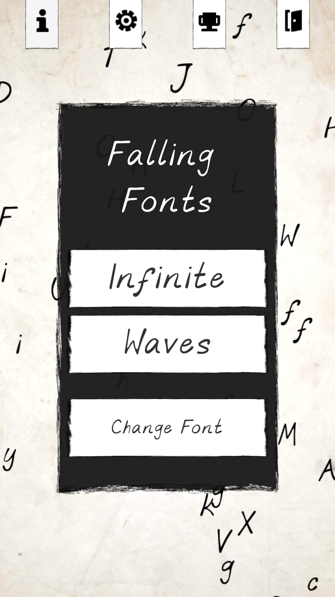 Falling Fonts