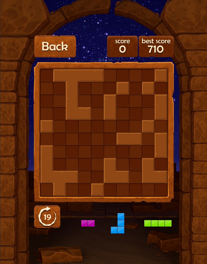 Block Puzzle : Night in Egypt