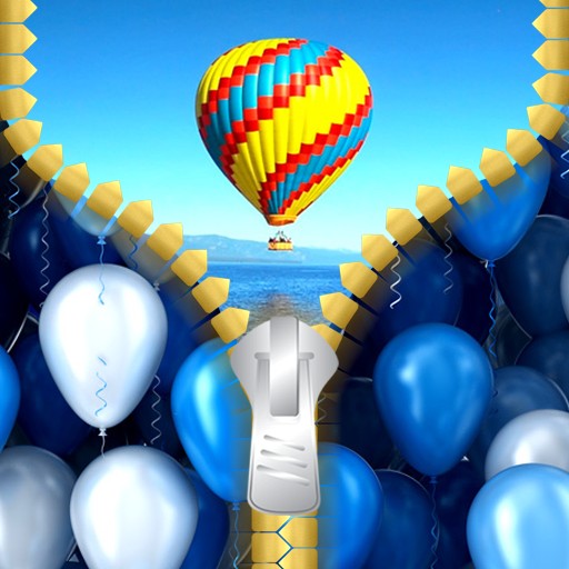 Balloon Zipper Lock Screen