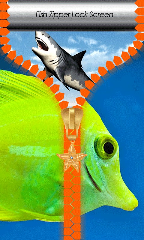 Fish Zipper Lock Screen